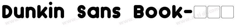 Dunkin Sans Book字体转换